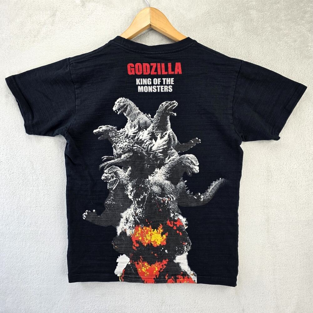 Vintage Godzilla Shirt Mens Medium Black King Of The Monsters Toho Tee Y2K